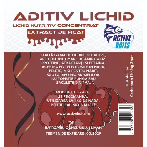 Aditiv Extract de Ficat 250 ml Method Feeder Crap – Atractie Naturala Puternica